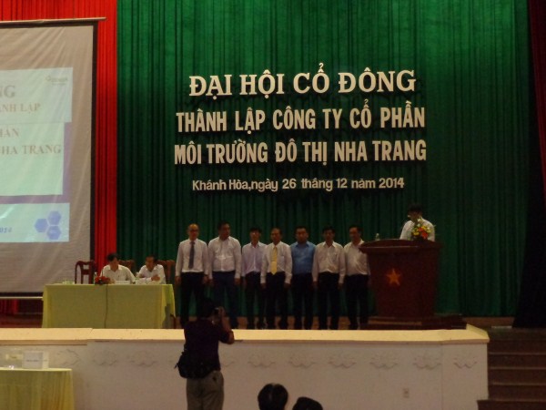 Đại hội cổ đông thành lập công ty cổ phần môi trường đô thị Nha Trang
